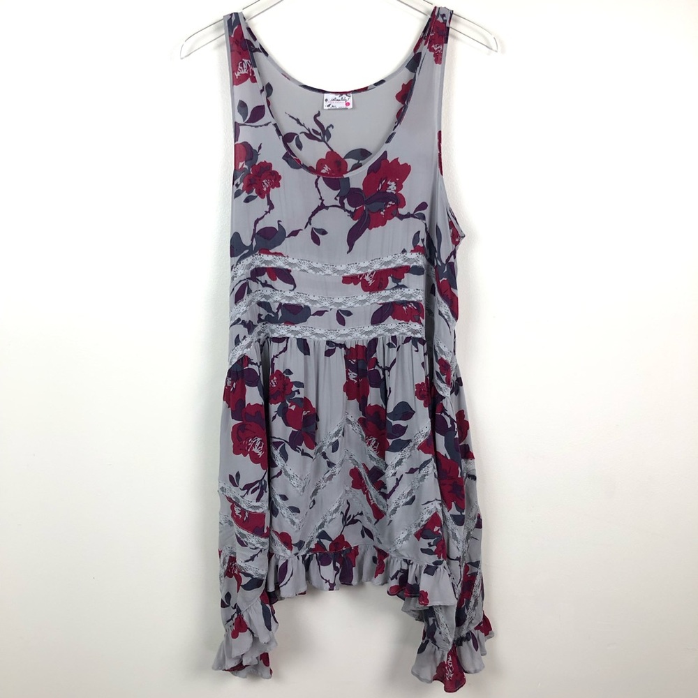 Free People Intimately Voile & Lace Trapeze Dress - Picture 2 of 8